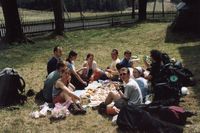 Oniadanie przy by3ej cerkwi w Krzywem