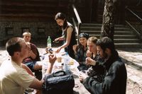 Posi3ek przy schronisku w Bartnem